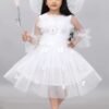 Pari Frock Dress for Girls  White Color | Shop X Now