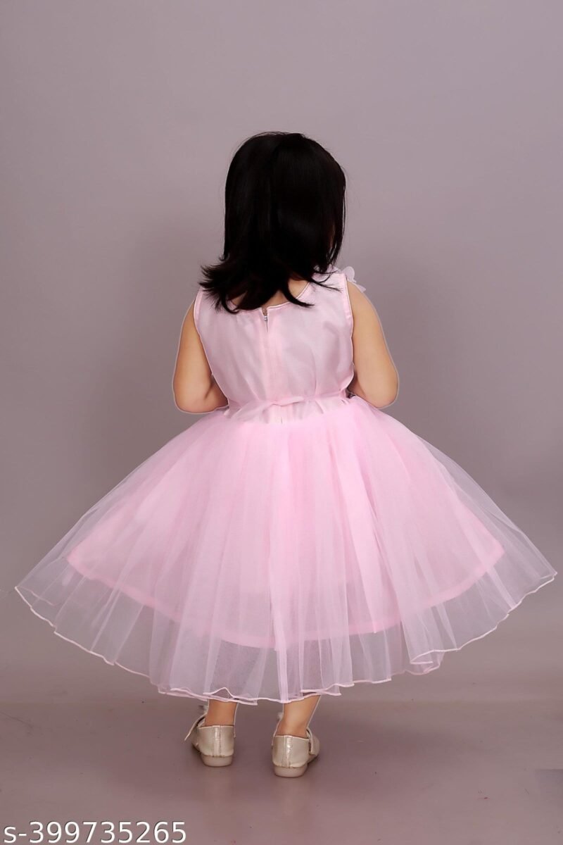 Alternative view of Girls Net Frock for Kids Dress Pink Color | Shop X Now