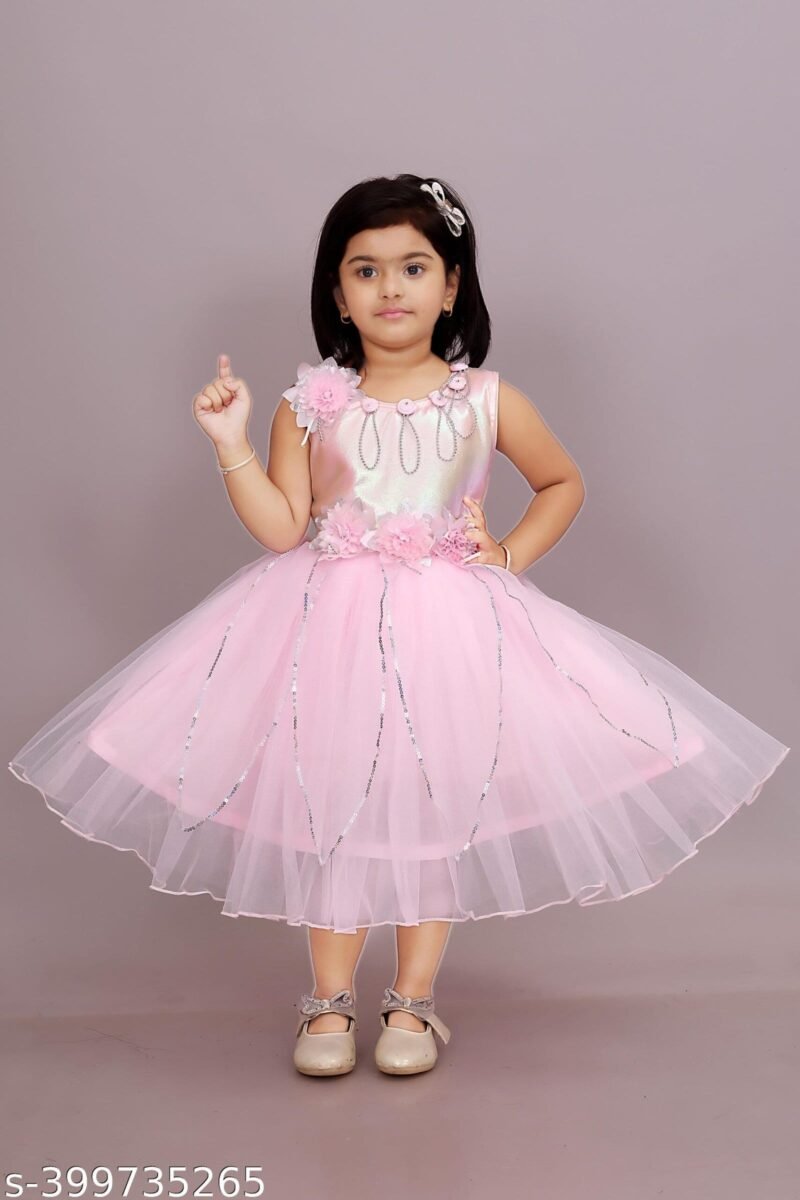 Girls Net Frock for Kids Dress Pink Color Girls Net Frock for Kids Dress Pink Color | Shop X Now
