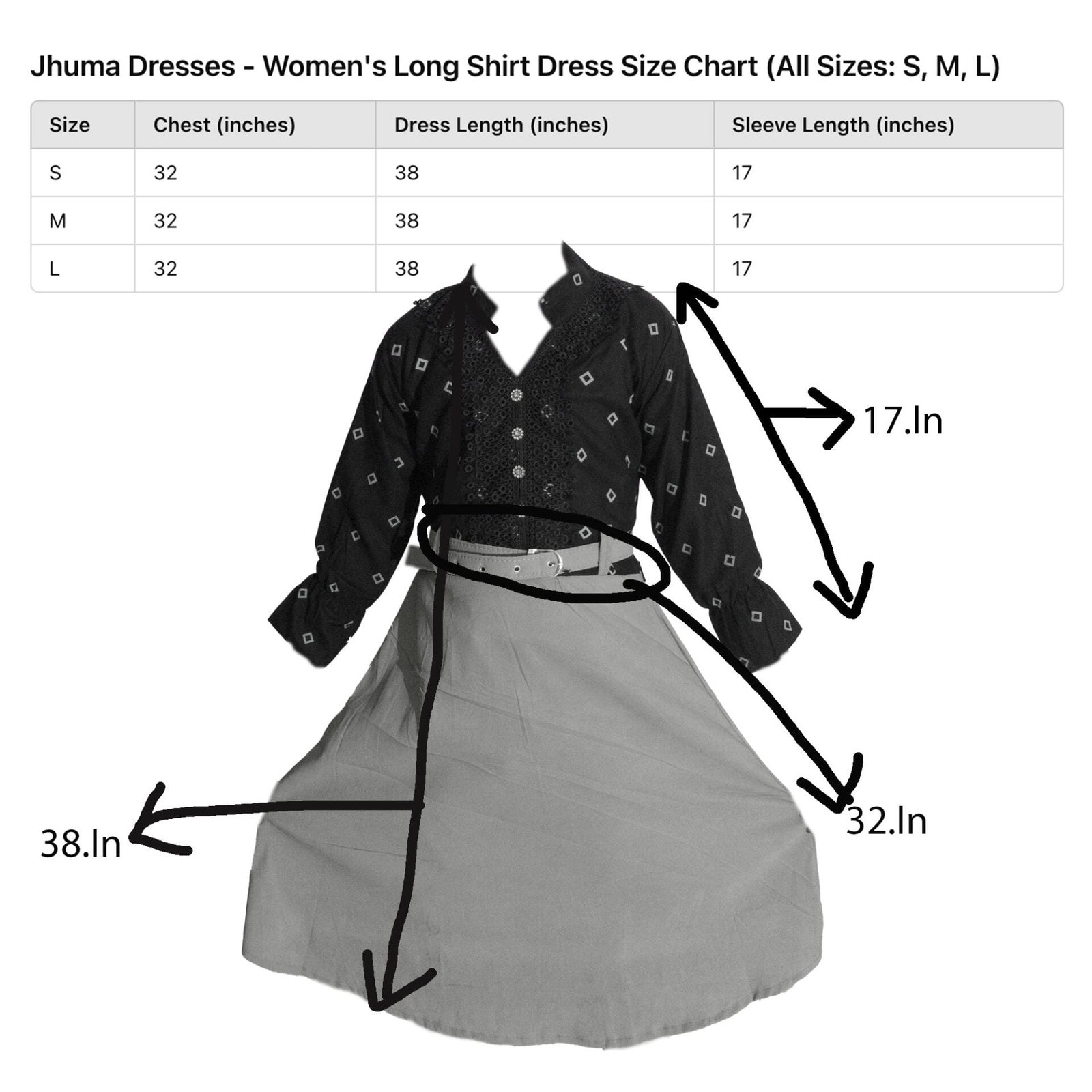 Women Long Shirt Dress Printed - Image 4