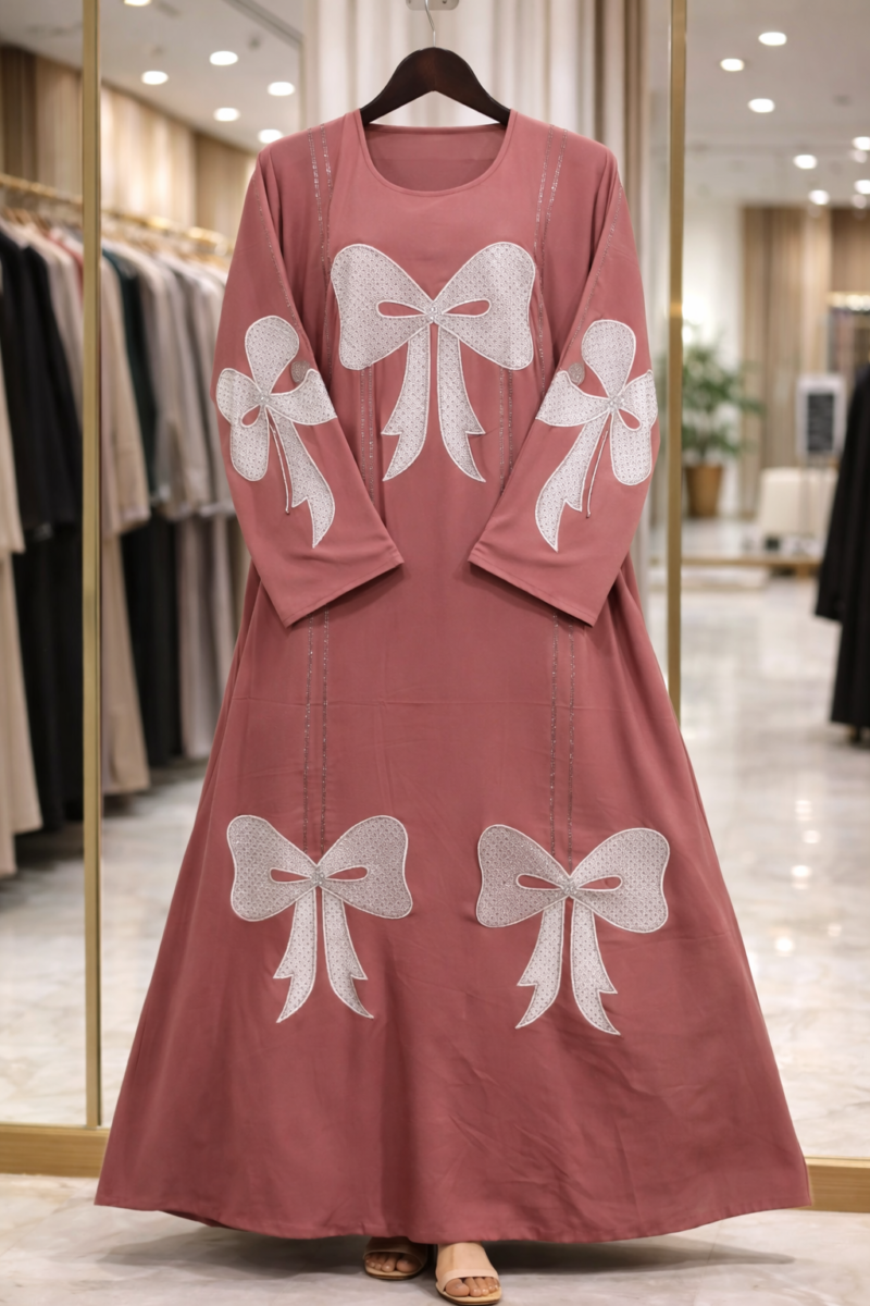 Alternative view of STYLE ABAYA / FABRIC FIRDOUS WITH Black DUPATTA ABAYA | Shop X Now