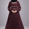 stone wrok burqha Maroon color best desgine | Shop X Now