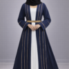 White Inner + Navi bloue Burqha Set full sleeve | Shop X Now