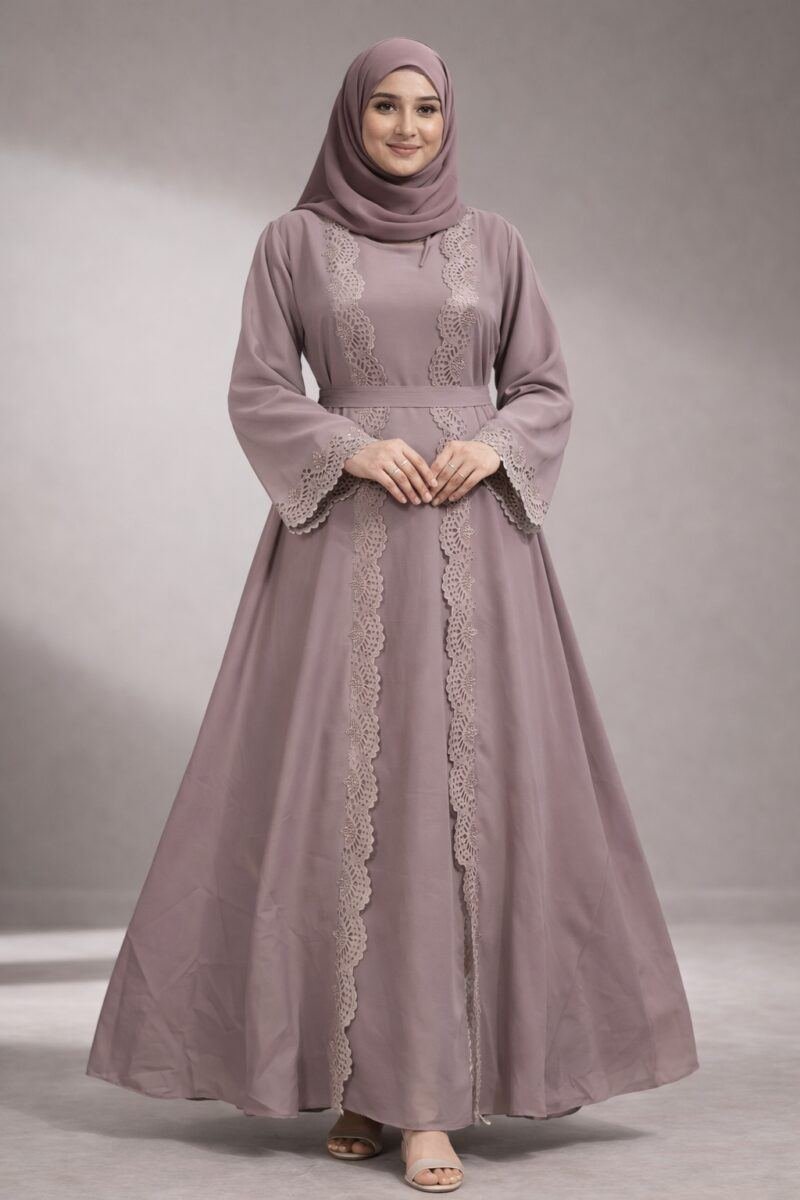Cutout desgine Burqa ligth pink color | Shop X Now