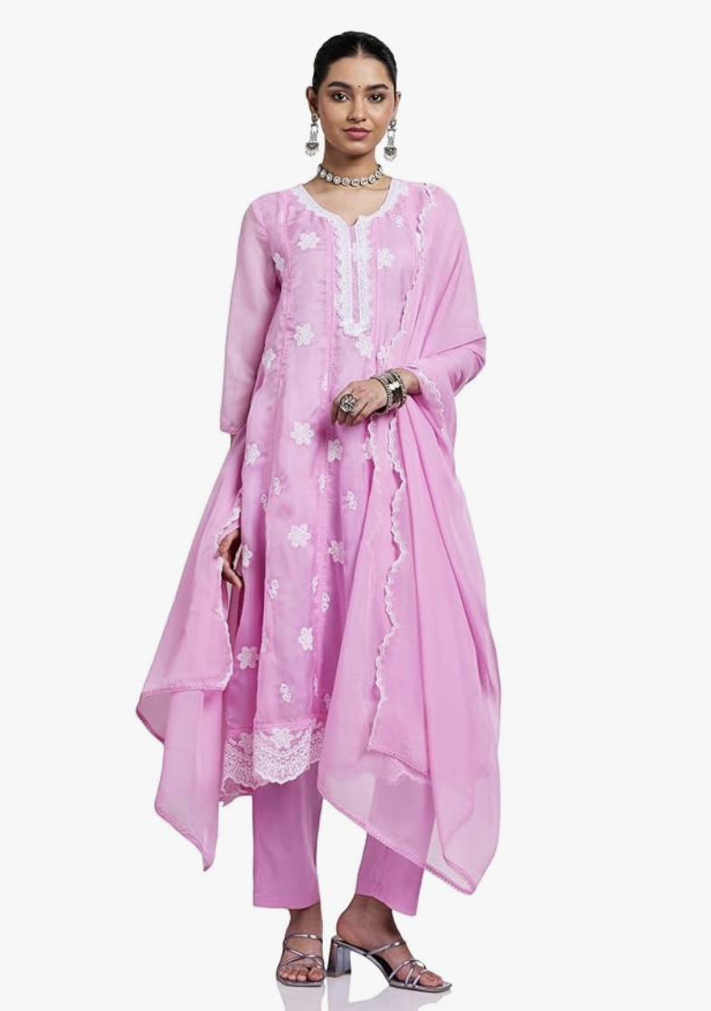Women's Kalidar Embroidered Kurta Set (Available in Plus Sizes) | Shop X Now