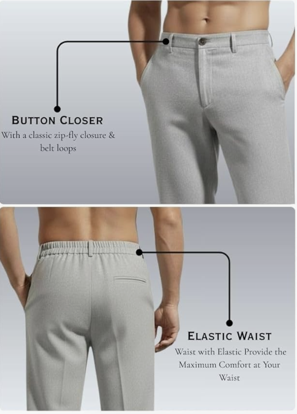 Casual Trousers for Men |Men’s Regular Fit Straight Pants |Comfortable Stylish Trousers for Men |Soft Fabric Chinos for Everyday Wear, Travel & Office |Linen Cotton Bottom Wear Casual Trousers for Men |Men’s Regular Fit Straight Pants |Comfortable Stylish Trousers for Men |Soft Fabric Chinos for Everyday Wear, Travel & Office |Linen Cotton Bottom Wear - Image 4 | Shop X Now