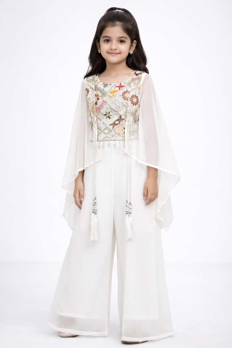 Girls kids clothing set White color | Shop X Now