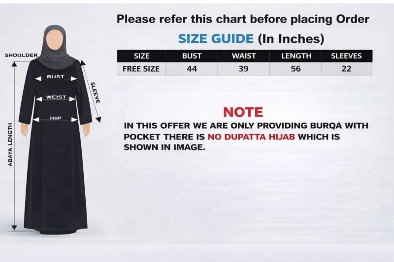Elegant Women’s Black Abaya Dress – Modest Dubai Style Kaftan with Floral Embroidery, Open Front Kimono Robe for Prayer, Ramadan & Eid – Lightweight & Breathable Fabric Elegant Women’s Black Abaya Dress – Modest Dubai Style Kaftan with Floral Embroidery, Open Front Kimono Robe for Prayer, Ramadan & Eid – Lightweight & Breathable Fabric - Image 5 | Shop X Now