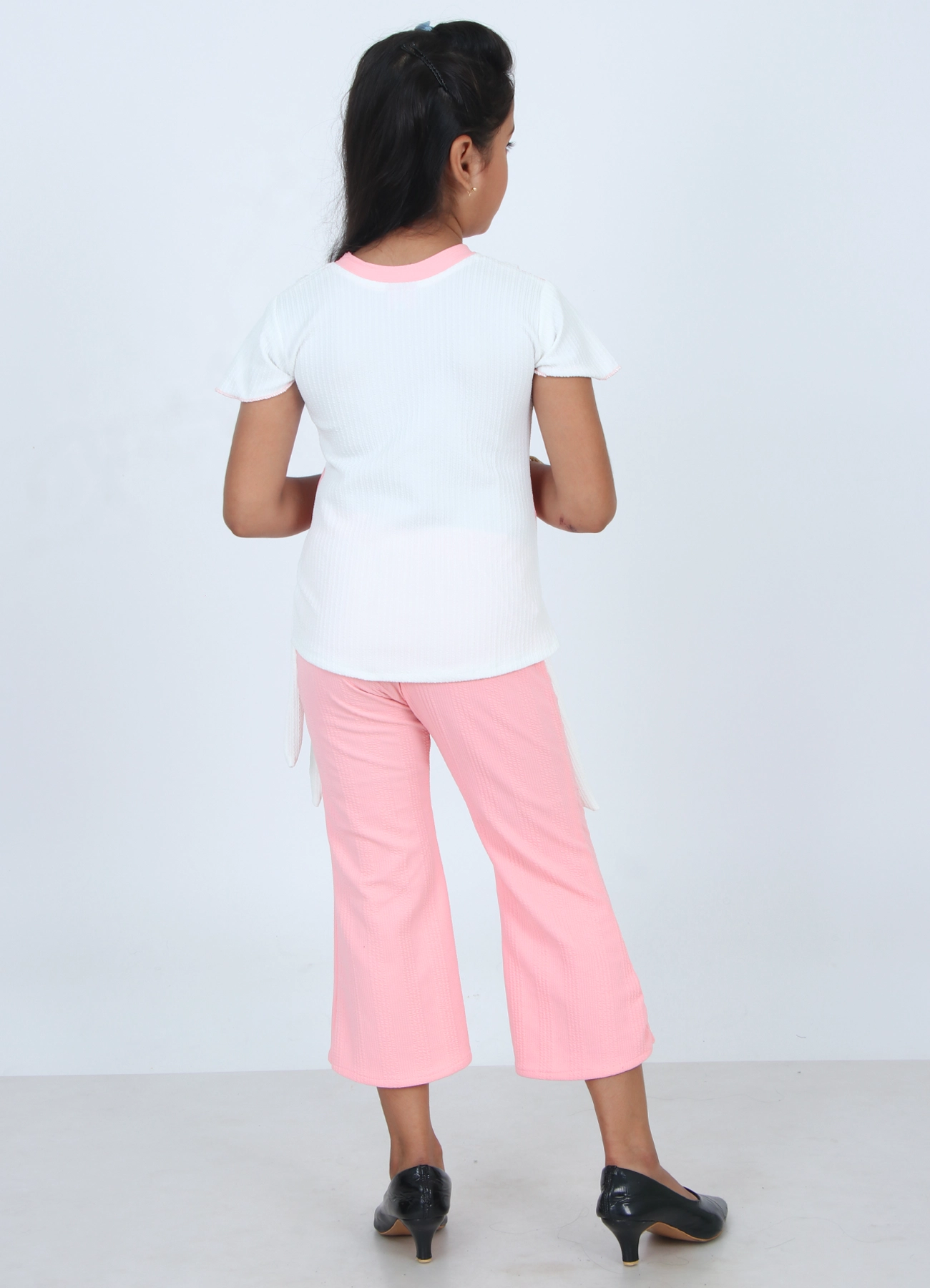 girls clothing sets for kids top plazoo set Pink color girls clothing sets for kids top plazoo set Pink color - Image 4 | Shop X Now