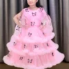 Pink Butterfly Net Frock for Girls - Party Wear | Shop X Now