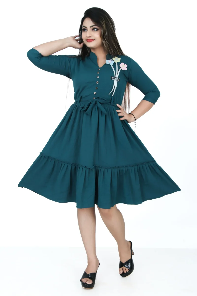 Women Long Tops | Green Color | westren wear dress