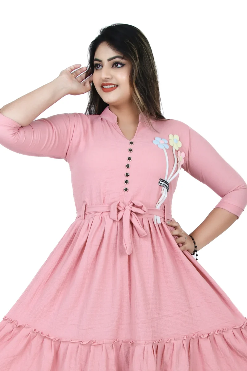 Alternative view of Women Long Tops | Peach | westren wear dress