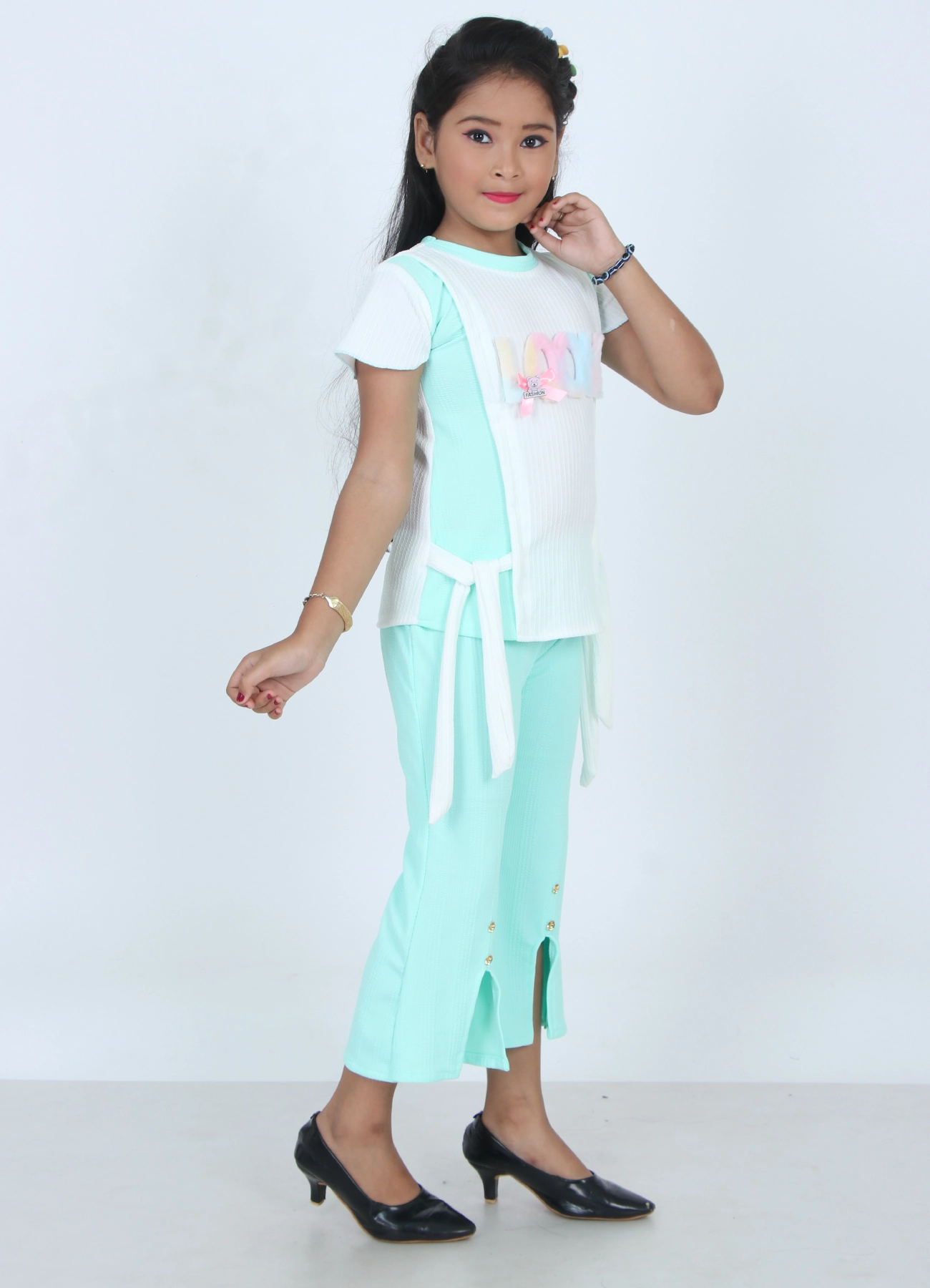 girls clothing sets for kids top plazoo set skyblue color girls clothing sets for kids top plazoo set skyblue color - Image 2 | Shop X Now