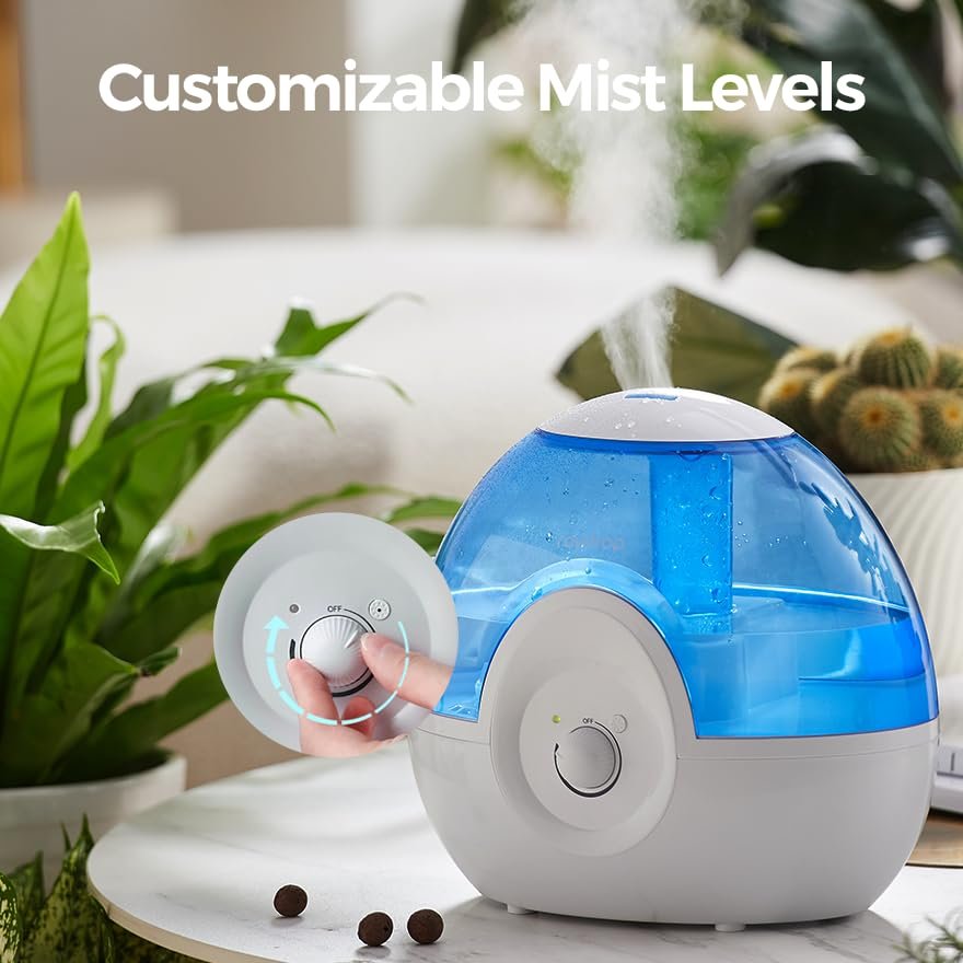 raydrop Cool Mist Ultrasonic Humidifier 2.2L, Quiet, 28dB, Easy Clean, Auto Shut-off, 30 Hours Work, Night Light (Blue) raydrop Cool Mist Ultrasonic Humidifier 2.2L, Quiet, 28dB, Easy Clean, Auto Shut-off, 30 Hours Work, Night Light (Blue) - Image 3 | Shop X Now