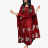 Women's Rayon Blend Anarkali Printed Kurta with Pant & Dupatta | Ethnic Kurta Pant Dupatta Set for Women | Shop X Now