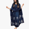 Women's Rayon Blend Anarkali Printed Kurta with Pant & Dupatta | Ethnic Kurta Pant Dupatta Set for Women