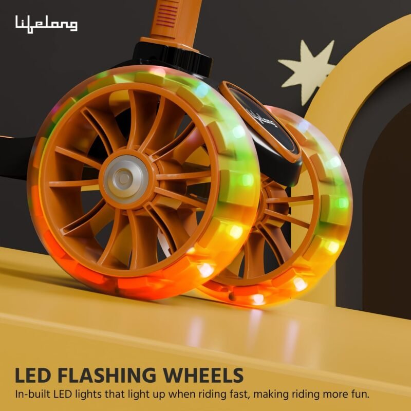 Alternative view of Scooter for Kids 3+ Years - Foldable with PVC Wheels & Adjustable Height - Kick Capacity 50kg- Baby Toys for 3+ Year Old boy & Girl - Skate (LLKS19) | Shop X Now