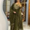Women’s Rayon Viscose Printed Embroidered Anarkali Kurta with Pant & Dupatta | Ethnic Kurti Set with Embroidery | Soft Comfortable Fabric | Stylish Outfit for Festive, Office | Shop X Now
