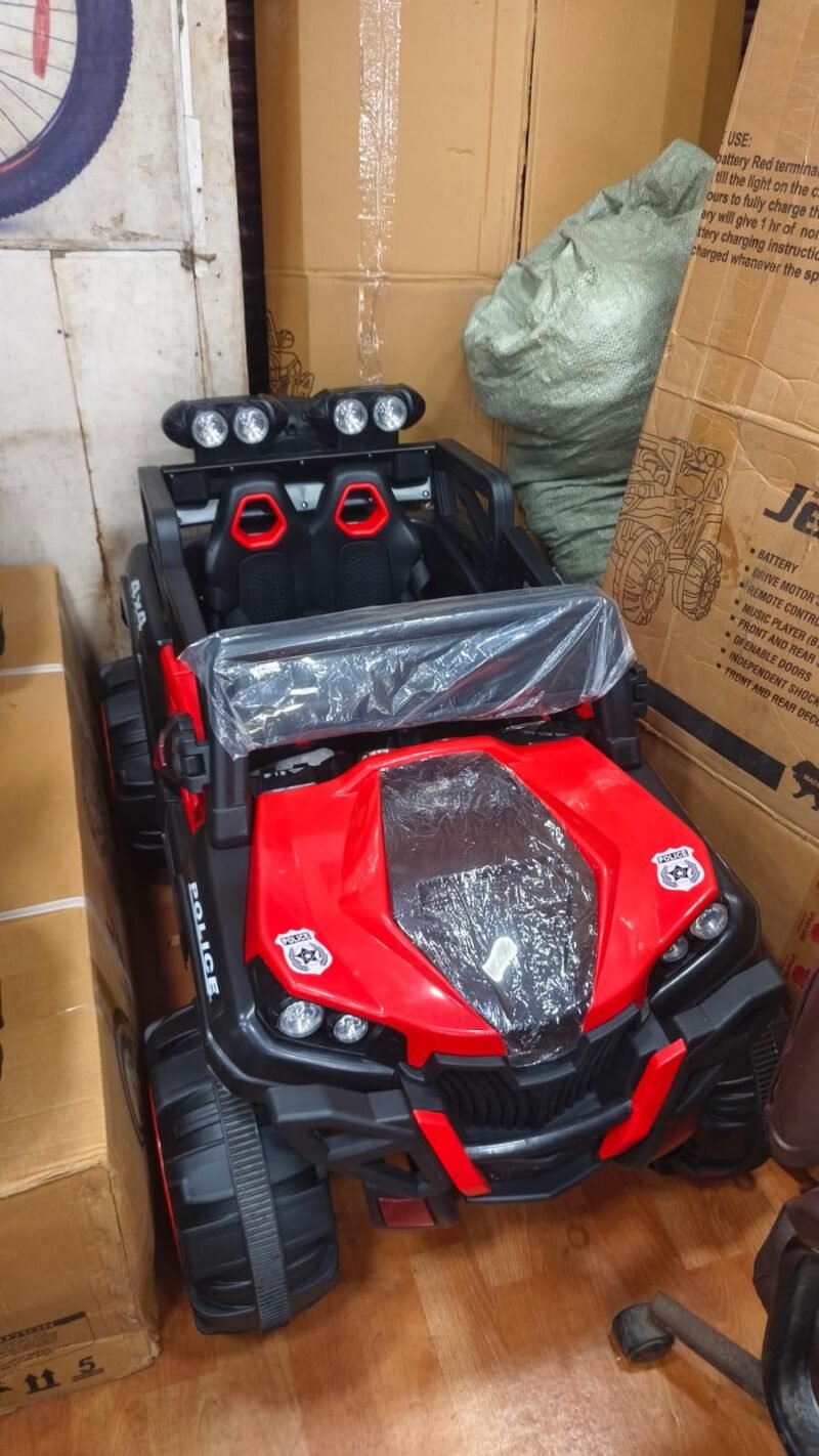 Alternative view of Electric Jeep (Red) | 12V Rechargeable Ride on with 8Ah Battery | Music Player with BT, USB & AUX | Smooth Acceleration | 6M Battery Warranty | Age 3-12 Years, Upto 50 kg | Shop X Now