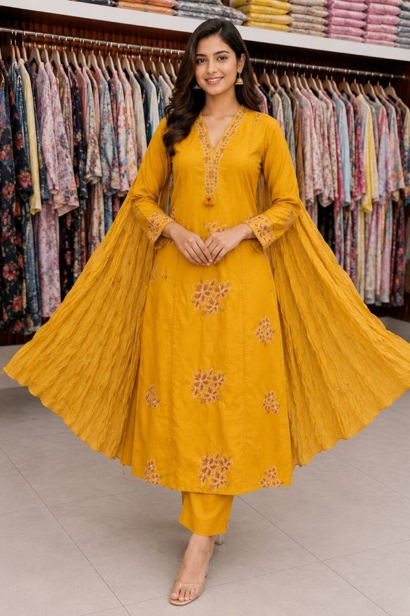 women anbotary dress desgine orna printed