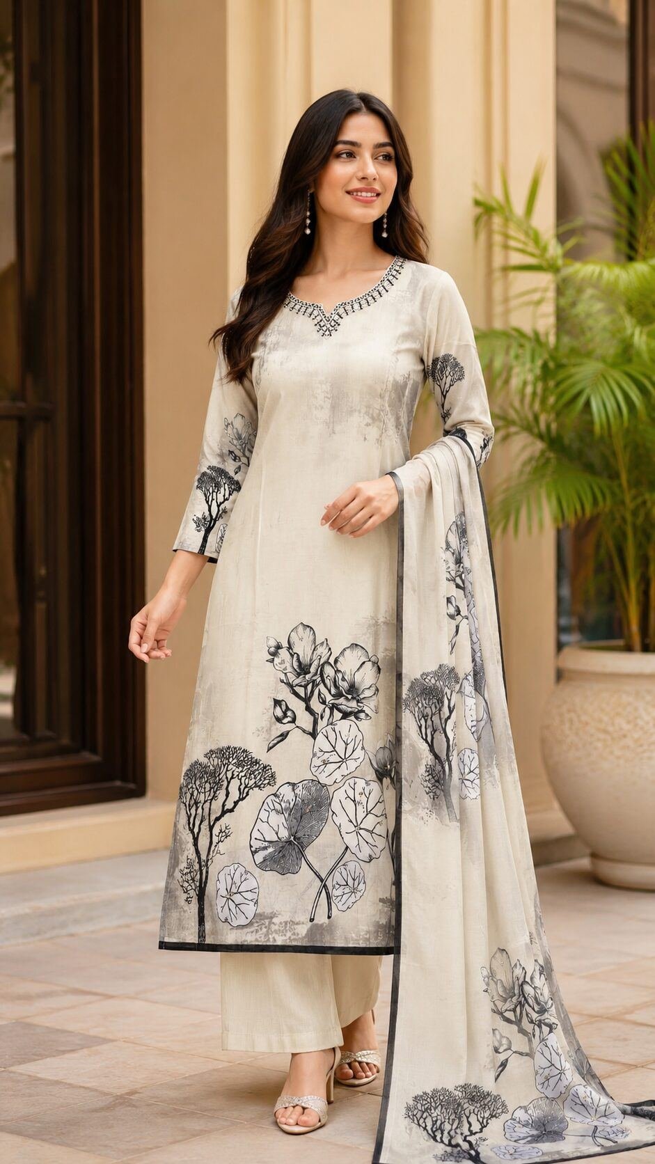 Women Printed Orna whith set Women Printed Orna whith set | Shop X Now