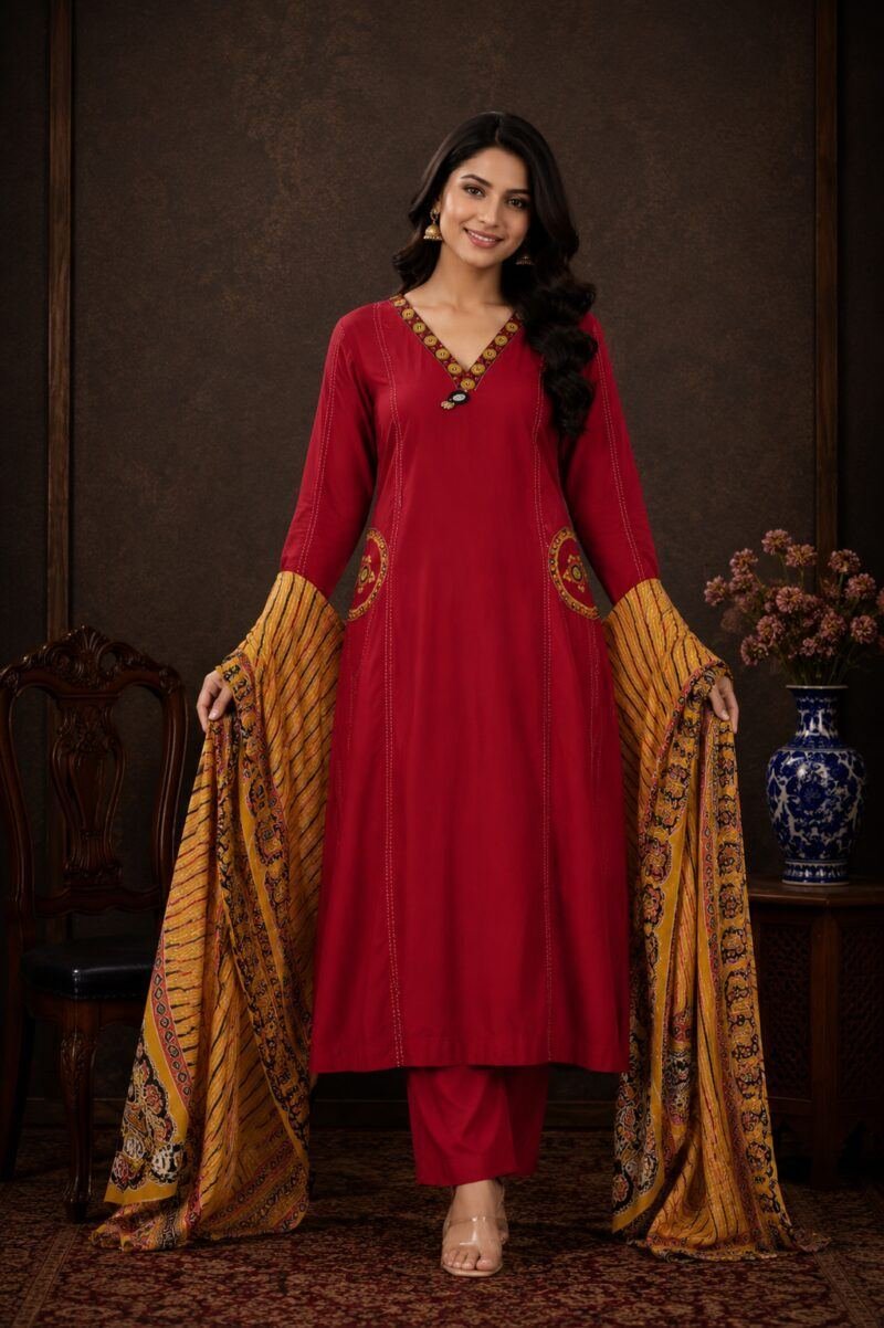 Women New dress Cotton Ambotry colelction set