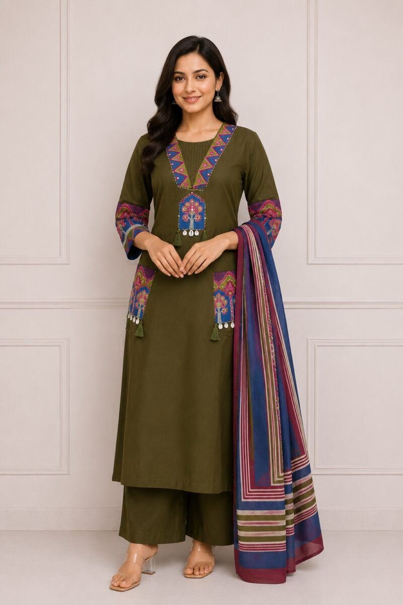 Women Dress Orna Set