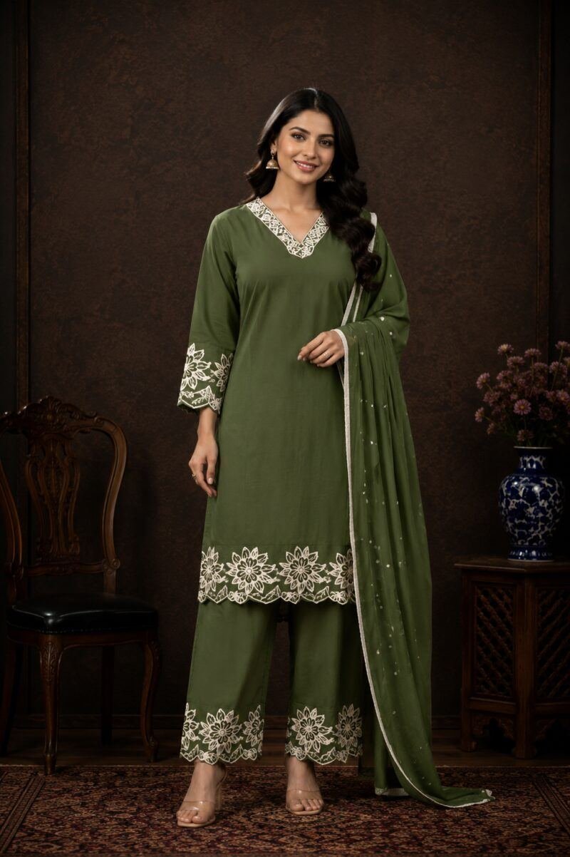 Women Cotton Dress Set