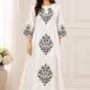 white ambotary work new colletion dress desgine shop now | Shop X Now