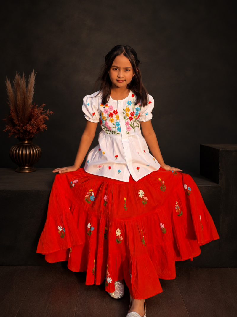 Girls Kids DRess Multi comor ambotary work dess